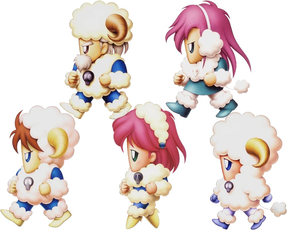 Key art from Final Fantasy V featuring the five party members as Beastmasters